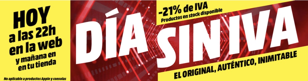 Día sin IVA Media Markt enero 2019